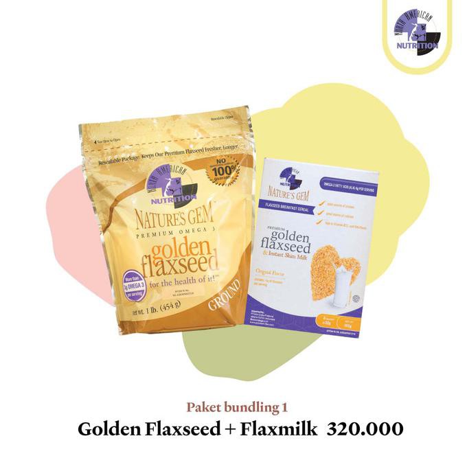 

PAKET PROMO Golden Flaxseed Nature's Gem + Flaxseed - Coklat