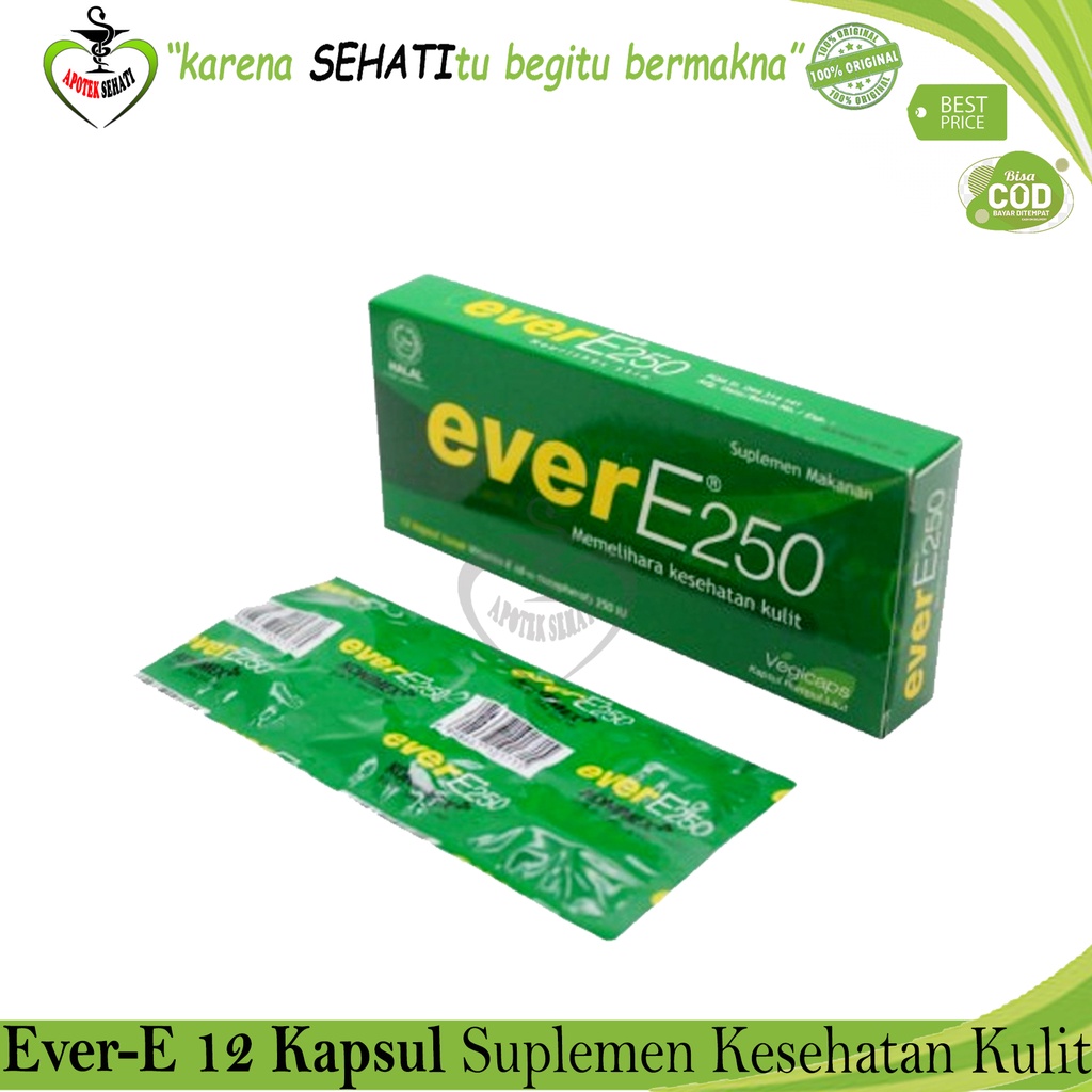 EVER E 250IU BOX 12s SUPLEMEN KULIT VIT E ANTIOKSIDAN