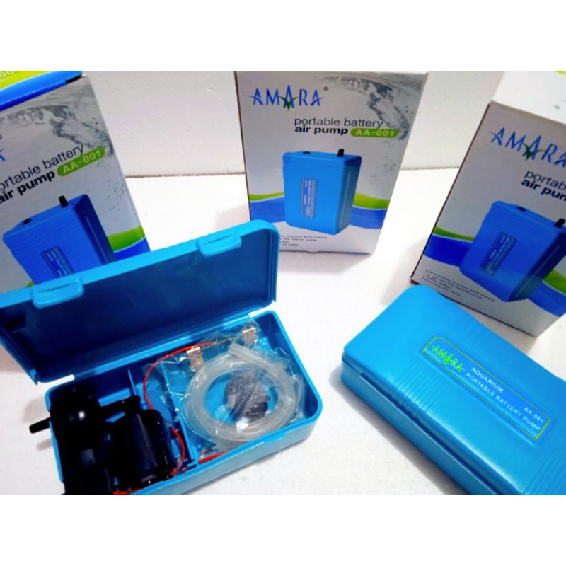 AERATOR / MESIN GELEMBUNG UDARA DC UNTUK MEMANCING MERK Amara AA-001(1Lubang) bonus selang tambahan plus batu aerator
