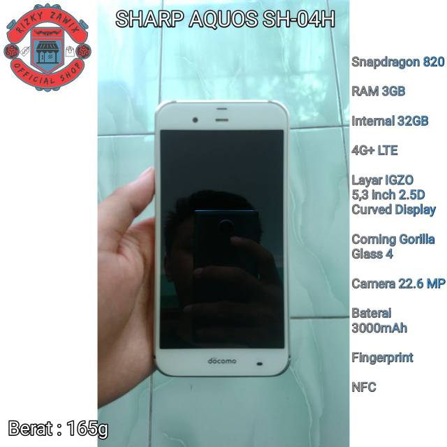Sharp Aquos Zeta SH04H / SH 04H • RAM 3/32 • 4G LTE • Snapdragon 820 • HP Bagus Mulus Murah