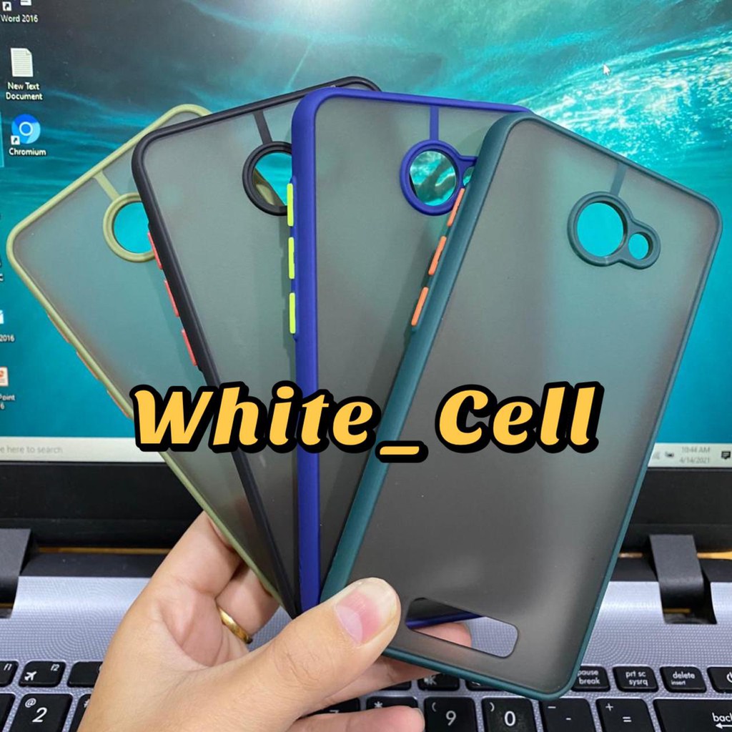 ANDROMAX A B Case Dove Matte Mychoice Slim Case Fuze Macaron