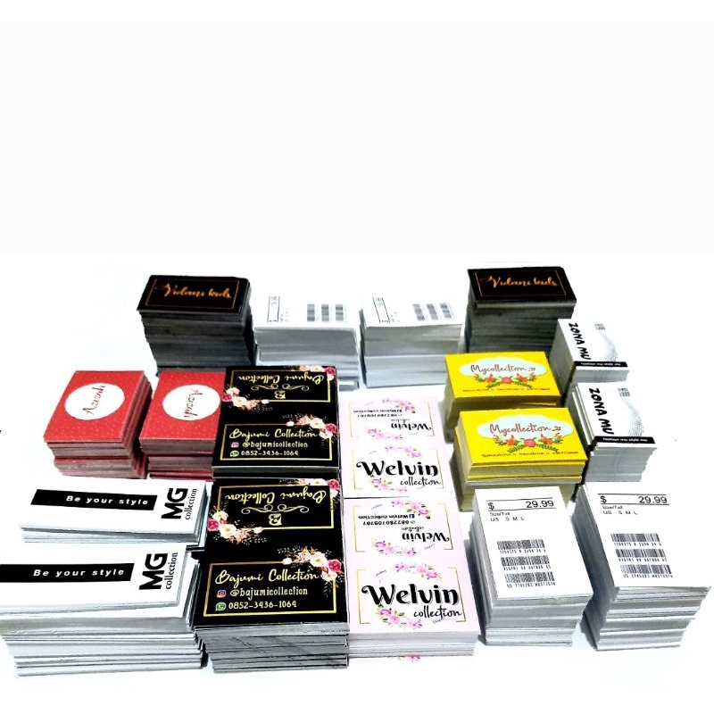 

Label Hangtag/ hantag fashion/ Cetak Label Bonus tali