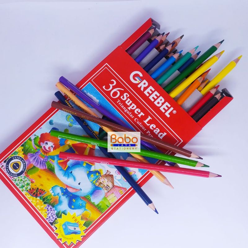 

PENSIL WARNA GREEBEL SUPER LEAS ISI 36 WARNA