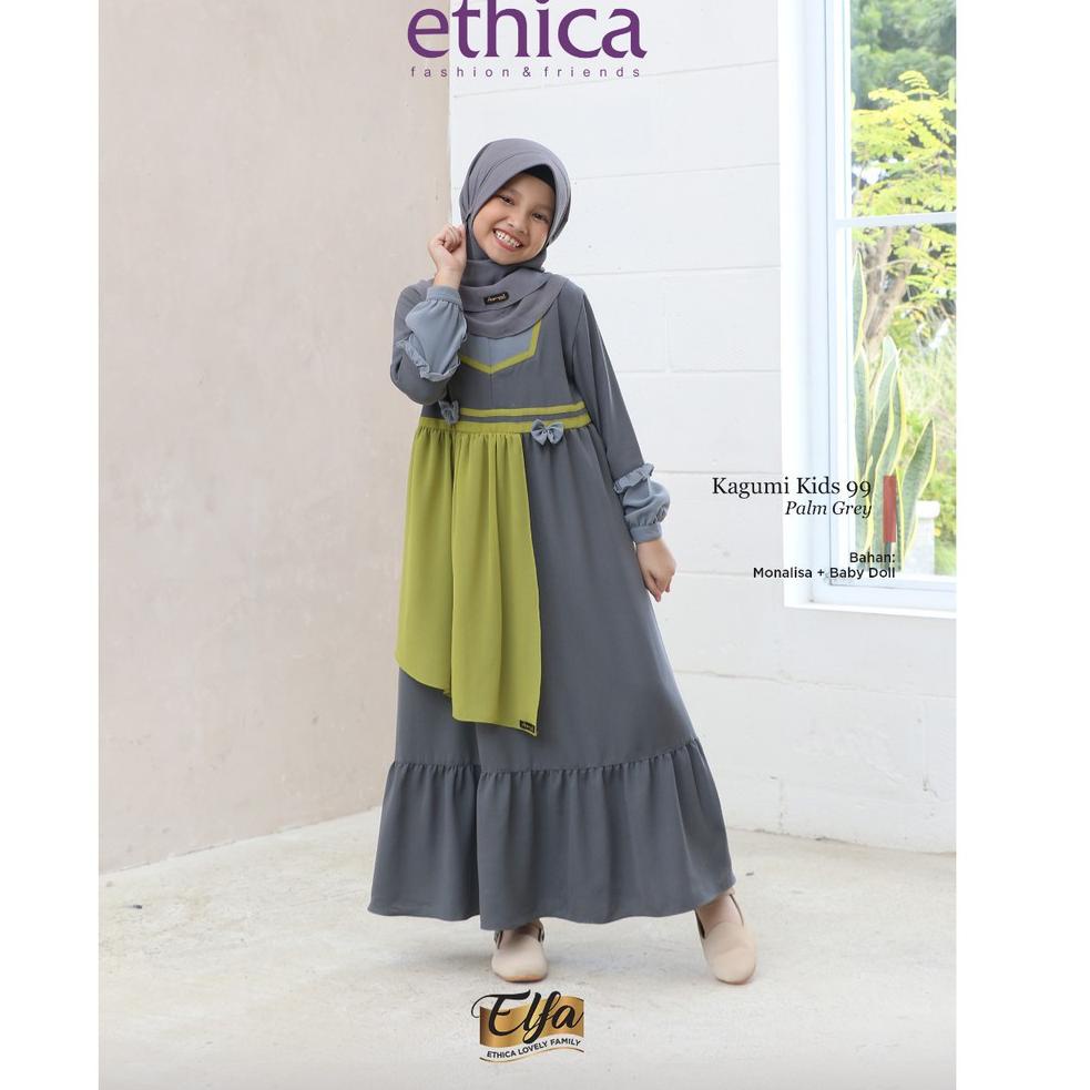 ( Sarimbit  Elfa 219 Palm Grey ) Gamis  Kagumi 223 Kahfi 179 Kagumi kids 99 T9Y9