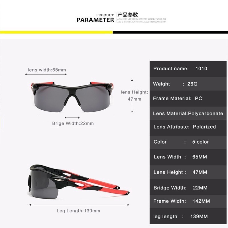 Kacamata Hitam Pria Polarized Untuk Bersepeda - Kacamata Olahraga Outdoor