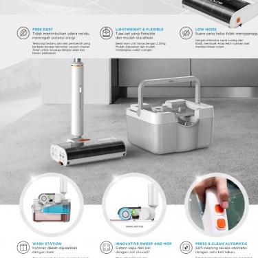 AVARO - Evocs Alat Pel Powerful wet And dry Floor Cleaning Mop