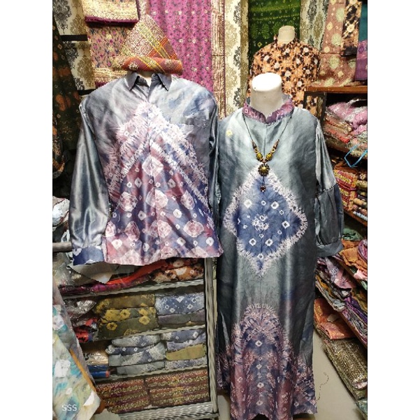 Gamis/kemeja Jumputan Palembang(COUPLE)