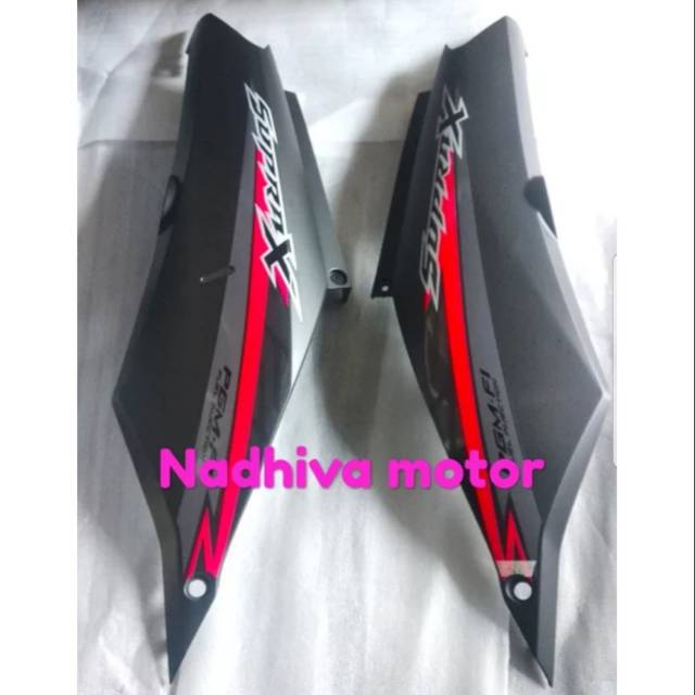 Cover Body Belakang Honda Supra X 125 Fi Hitam Doff Black Mate Shopee Indonesia