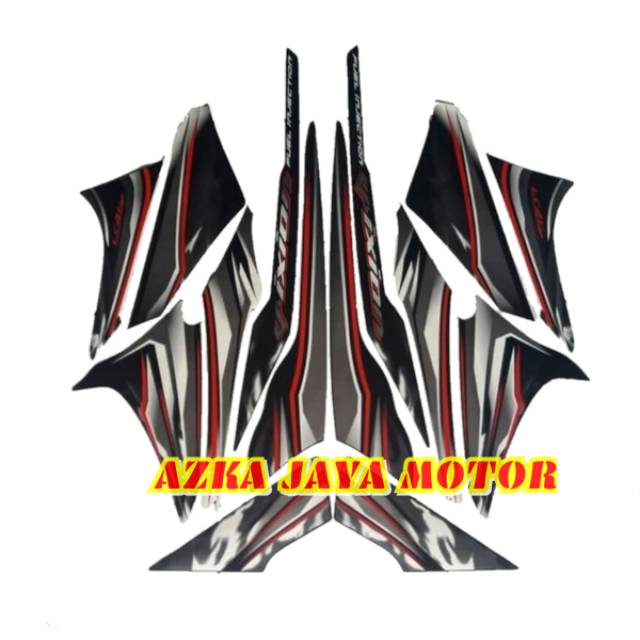Striping Sticker Yamaha Vixion lama putih 2012 / Lis Vixion old putih