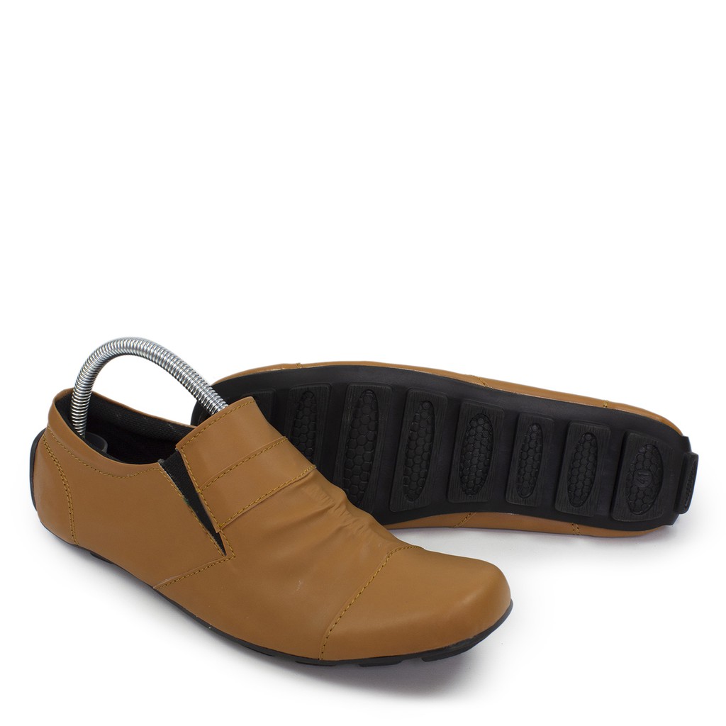 MS SHOP - FASHION MEN'S - Sepatu Slop Pria Kickers Wrinkle TAN Slipon Kasual Formal Selop Laki