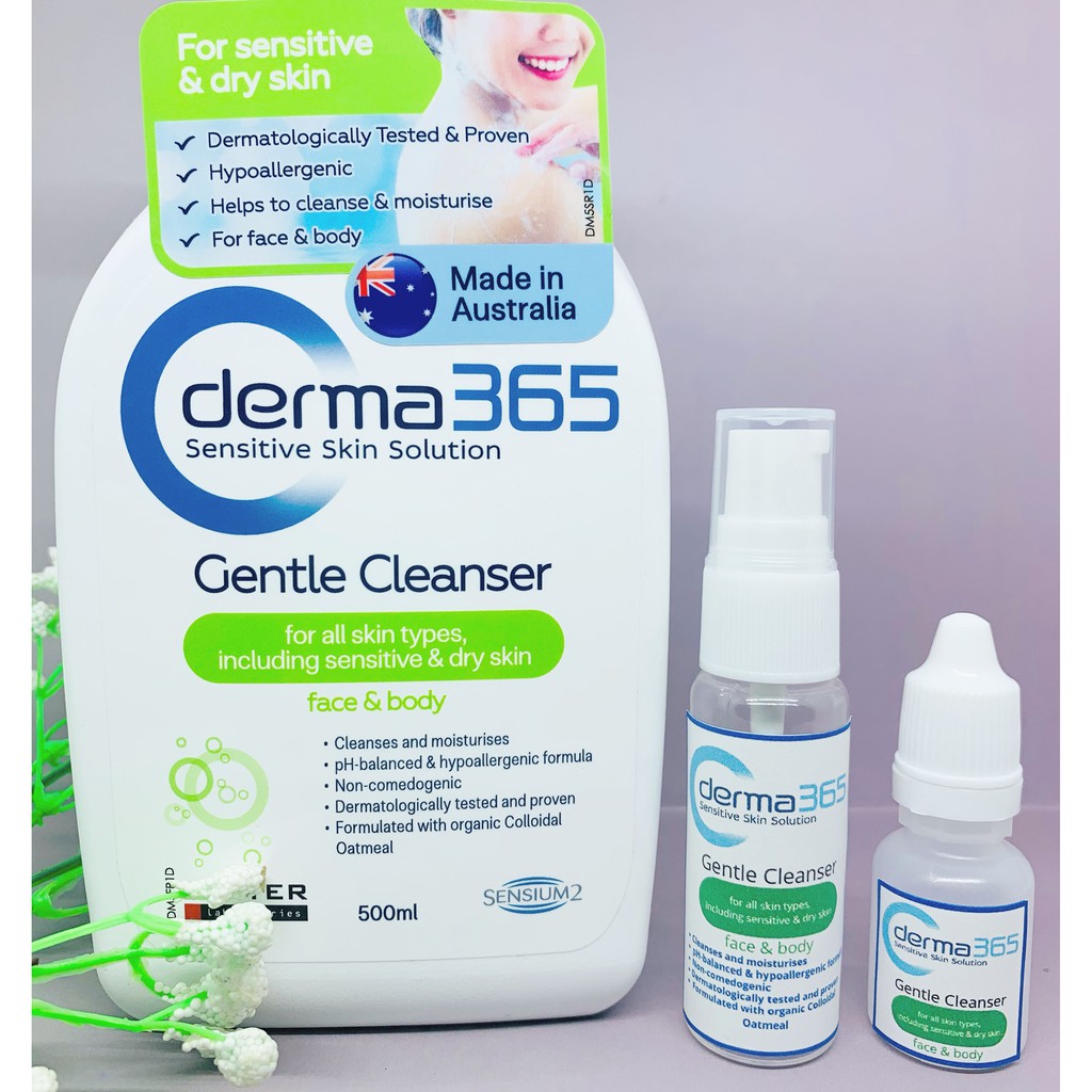 [ Share in jar ] Derma 365 Derma365 Sensitive Skin Solution Gentle Cleanser