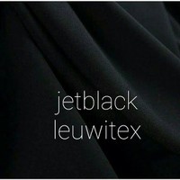 kain sifon silky jetblack/sifon jetblack Leuwitex-Original-murah