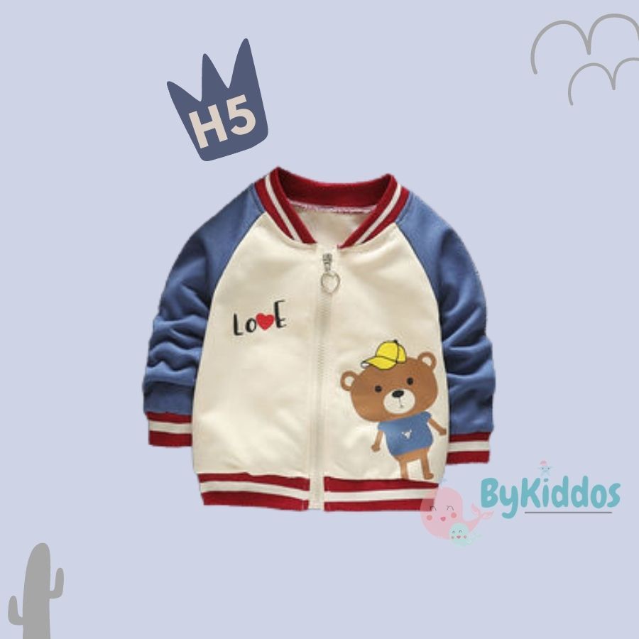 ByKiddos - Jaket Anak Laki Laki / Jaket Anak Perempuan / Jaket Unisex / Jaket Bayi / Hoodie anak Import