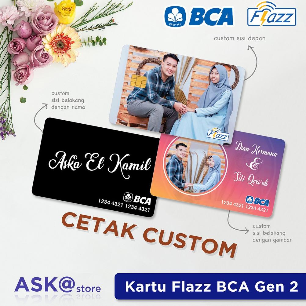 [[BISA COD]] Kartu Flazz BCA Gen 2 Print Custom Satu Sisi dan Dua Sisi