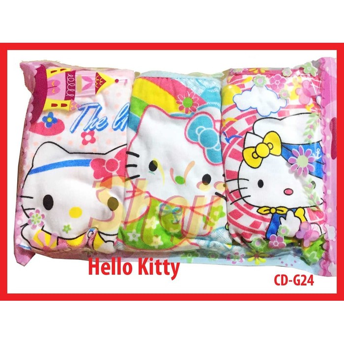 CELANA DALAM RIDGES ANAK CEWE/PEREMPUAN &quot;HELLO KITTY NEW G24&quot; ISI 3 PCS