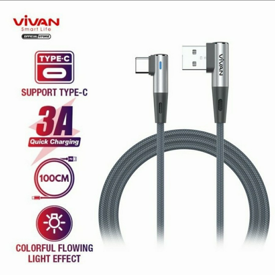 Kabel Data VIVAN Fast Charging Gaming Siku 2.4A - 1M