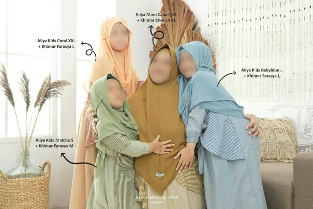 Gamis Anak Katun ALIYA kids by FALOVA