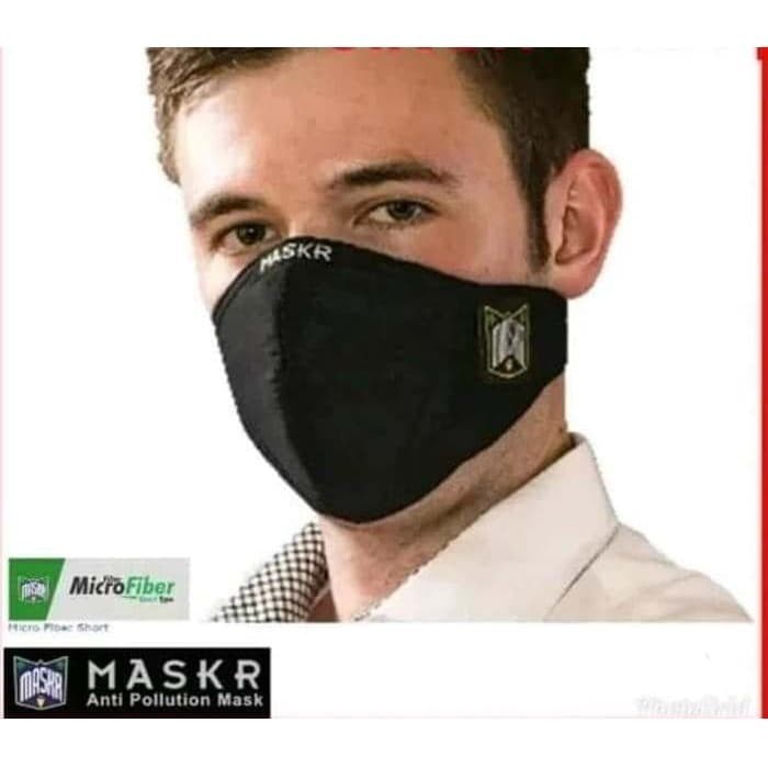 ORIGINAL Masker Micro Fiber serat MASKR Short Pendek Safety Motor Biker anti partikel mikro