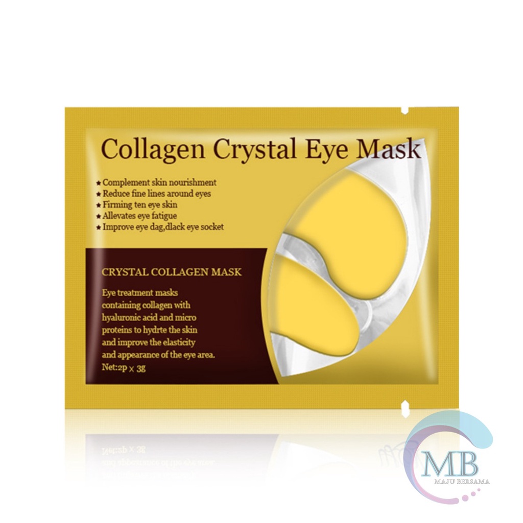 RT24 Masker Mata Crystal Collagen Gel Eye Mask gold Moisturizing Anti Aging penghilang kantung mata panda MB2511