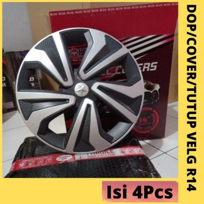 KVHM14:Tutup Dop roda tutup velg mobil cover Dop Velg ring 14