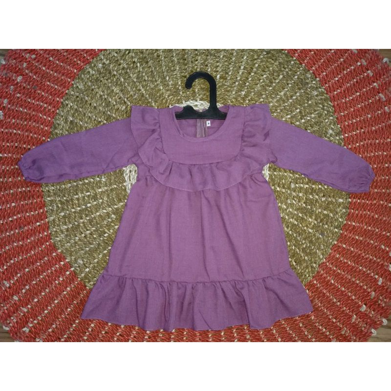Dress anak perempuan 1-5 tahun/tunik anak/baju anak import/pakaian anak perempuan/gamis anak/gaun an