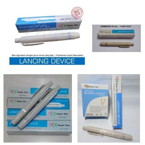 Pulpen Pen Lancing Device Jari dan Bekam 113117