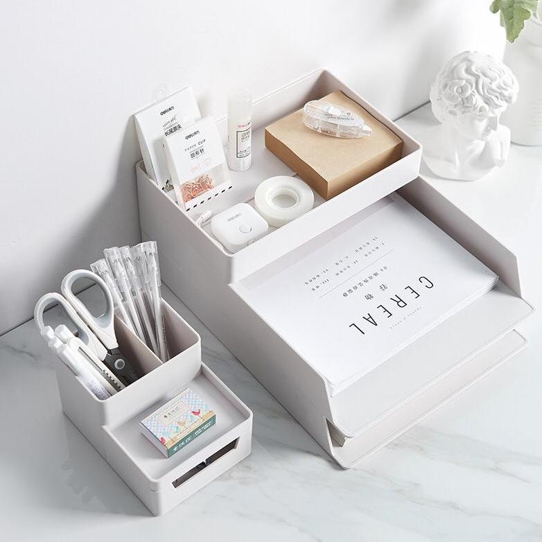 

[(BAYAR DITEMPAT) Desktop Organiser Dokumen Kantor Tray