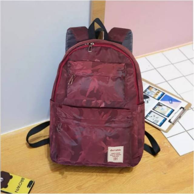 Durablebags Tas Pria Tas Ransel punggung tas sekolah Ransel Laptop