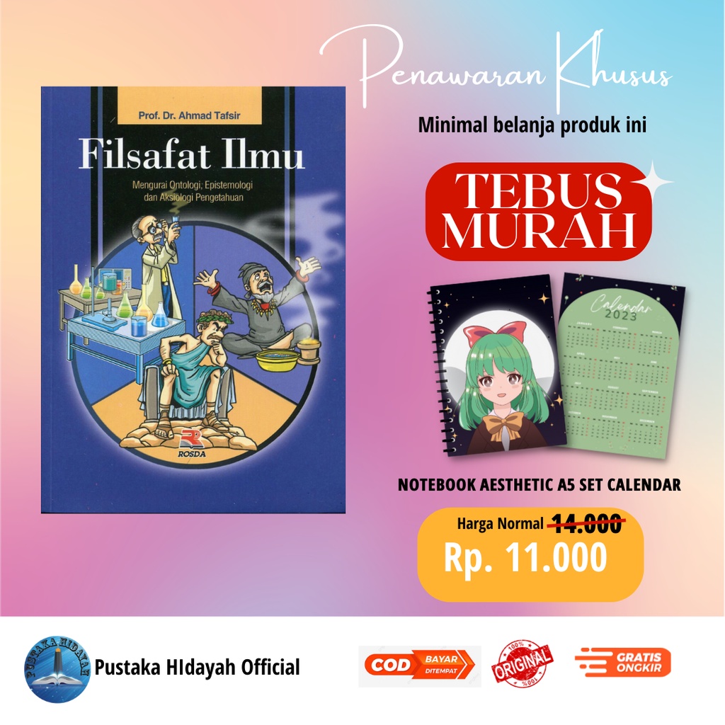 Jual Buku Filsafat Ilmu - Prof Dr Ahmad Tafsir | Buku Pendidikan Buku ...