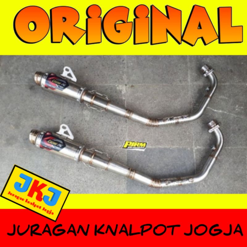 Knalpot Racing Creampie original Sonic CP3 Stenlis Ecu STD/ Ecu Racing