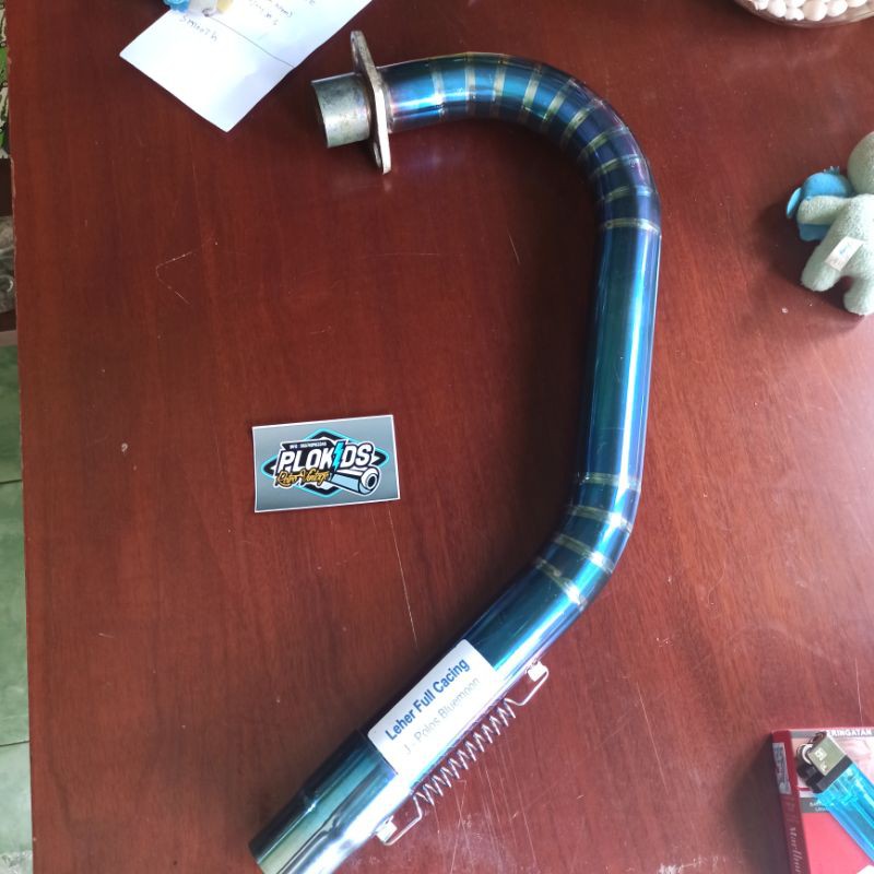 LEHER KNALPOT CB GL MEGAPRO TIGER MODEL J BLUEMON