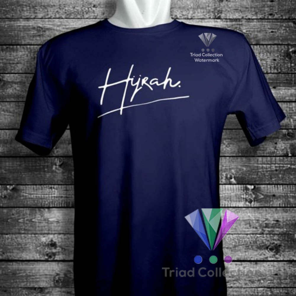 HIJRAH | Kaos Dakwah Islami Cotton Combed 30s Premium Distro Baju Muslim Santri | 1505-3