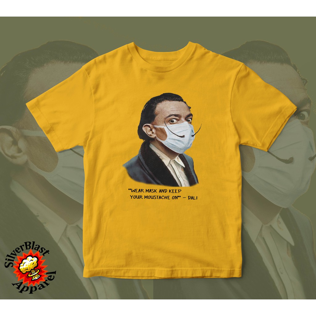 Kaos Pop Culture - Salvador Dali Mask On -