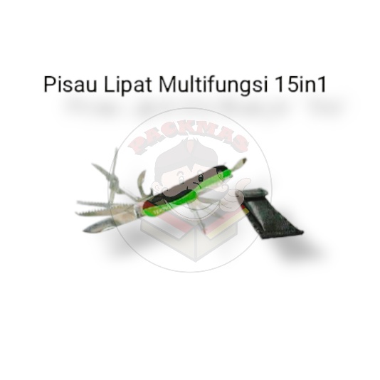 TEKIRO Pisau Lipat Multifungsi 15in1 Saku Alat Serbaguna Survival / Multifunction Knife