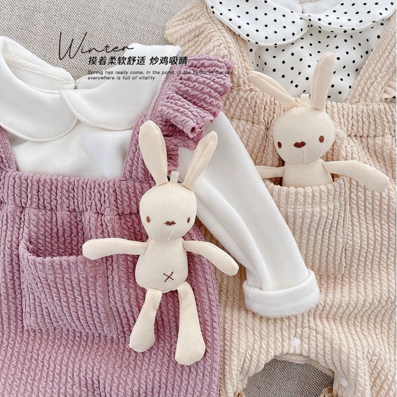 Baju jumpsuit polos knit rajut anak/bayi perempuan import (tidak termasuk inner)-1