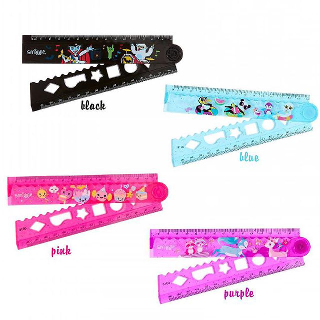

Smiggle Party Fold Up Ruler (black/blue/pink/purple)