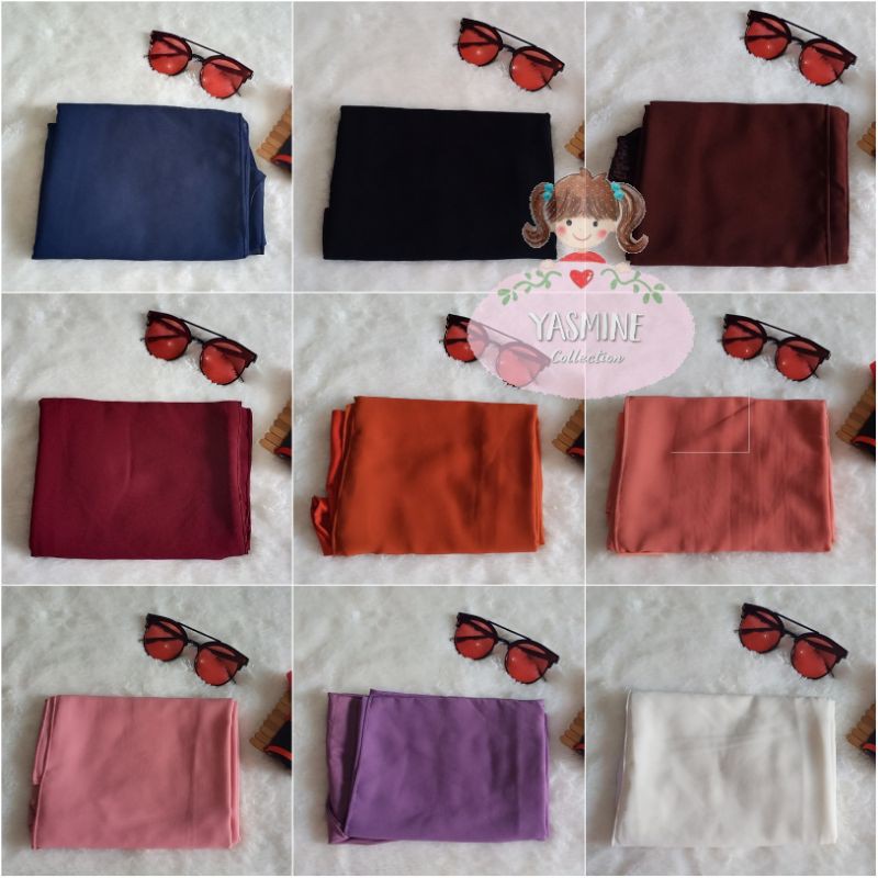 KERUDUNG PASHMINA 2INER / PASHMINA +INNER CERUTY BABY DOLL TERMURAH BISA PILIH WARNA