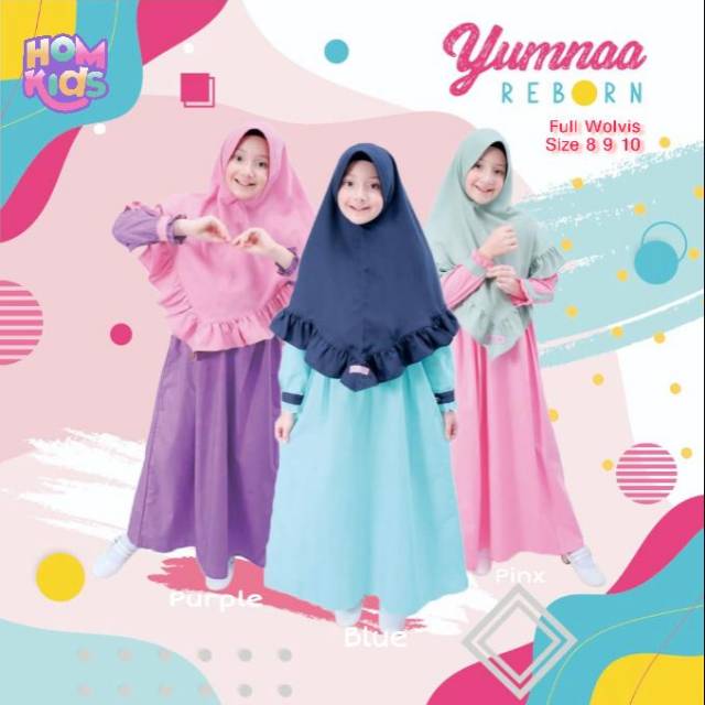 Gamis Kids Yumna Reborn by HomCollection