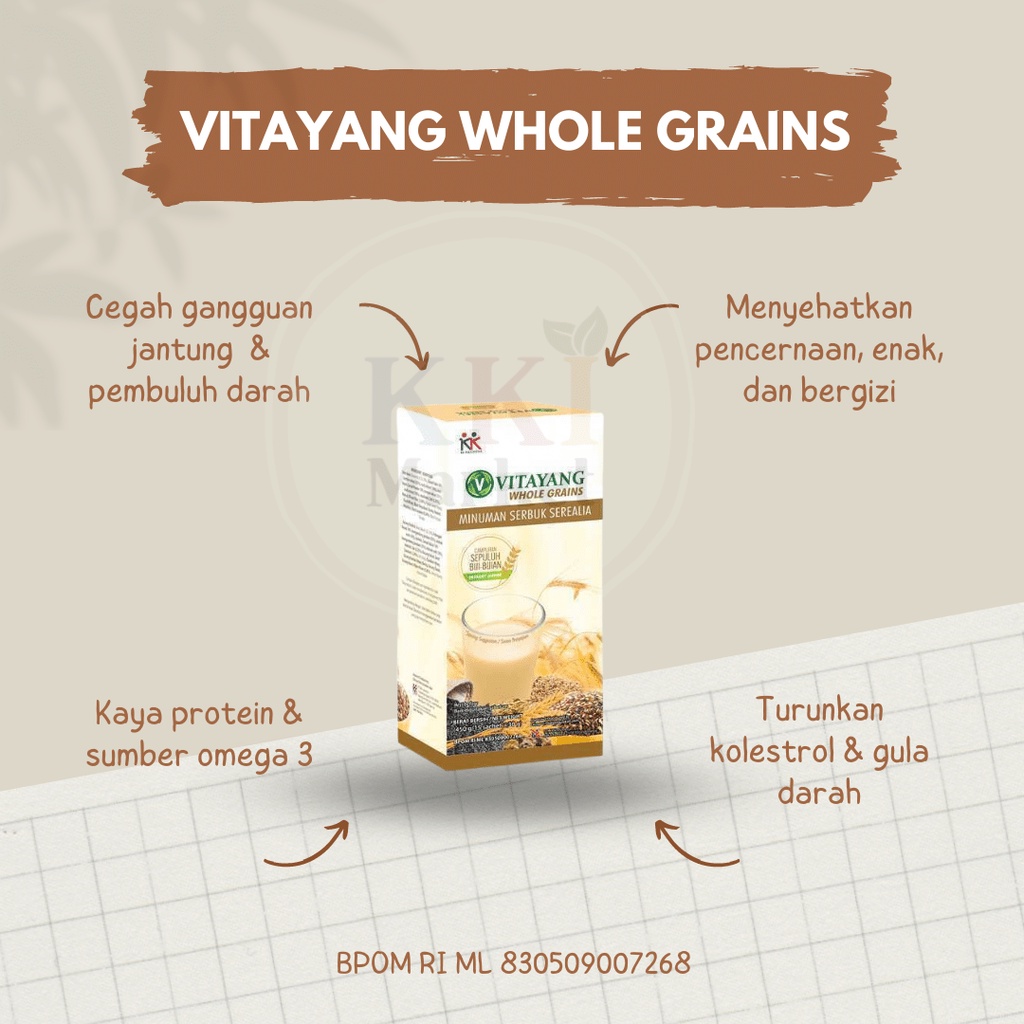 

Vitayang Whole Grain Sereal Gandum Vegan Vegetarian Organik