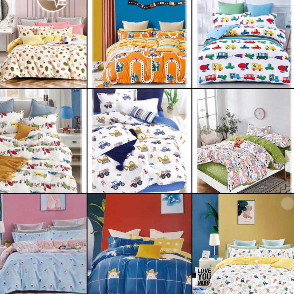 Bahan kain sprei meteran katun jepang motif lucu untuk anak N30T