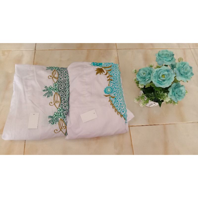 Mukena Bordir|Mukena Putih|Mukena Terusan|Mukena Dewasa Remaja