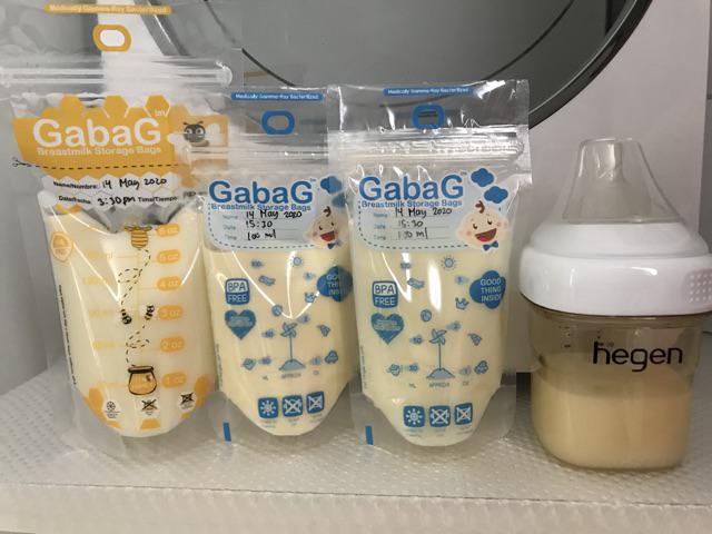 Gabag breastmilk bag 100ml 120 ml 180 ml pink blue mix