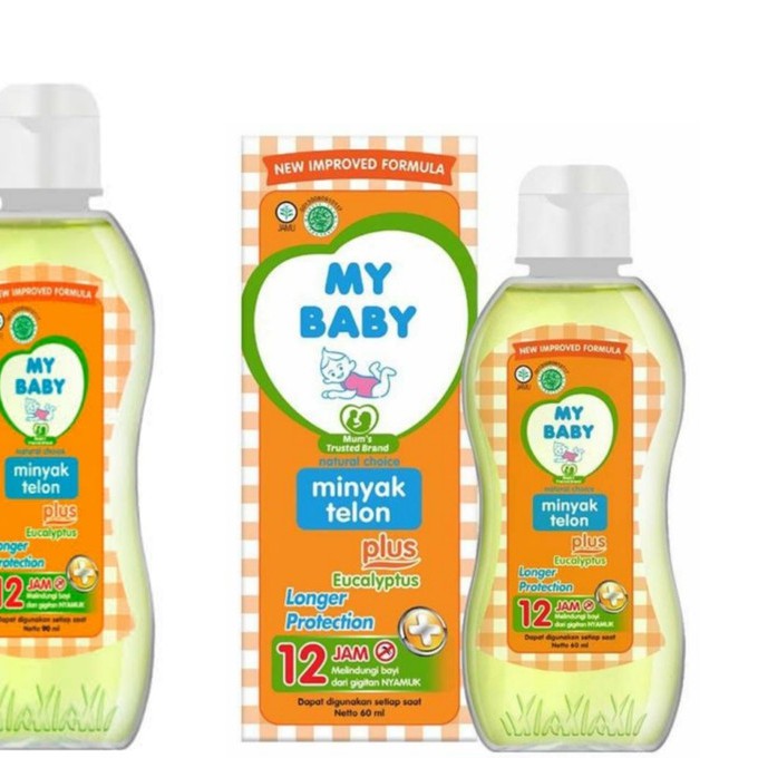 MY BABY MURAH MINYAK TELON PLUS LONGER PROTECTION BAYI ANAK MINYAK TELON HIJAU / ORANGE