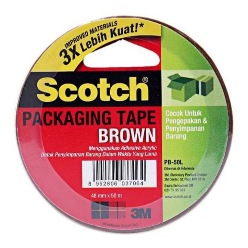 

3M Scotch Brown Packaging Tape PB-50L , 48mm x 50m