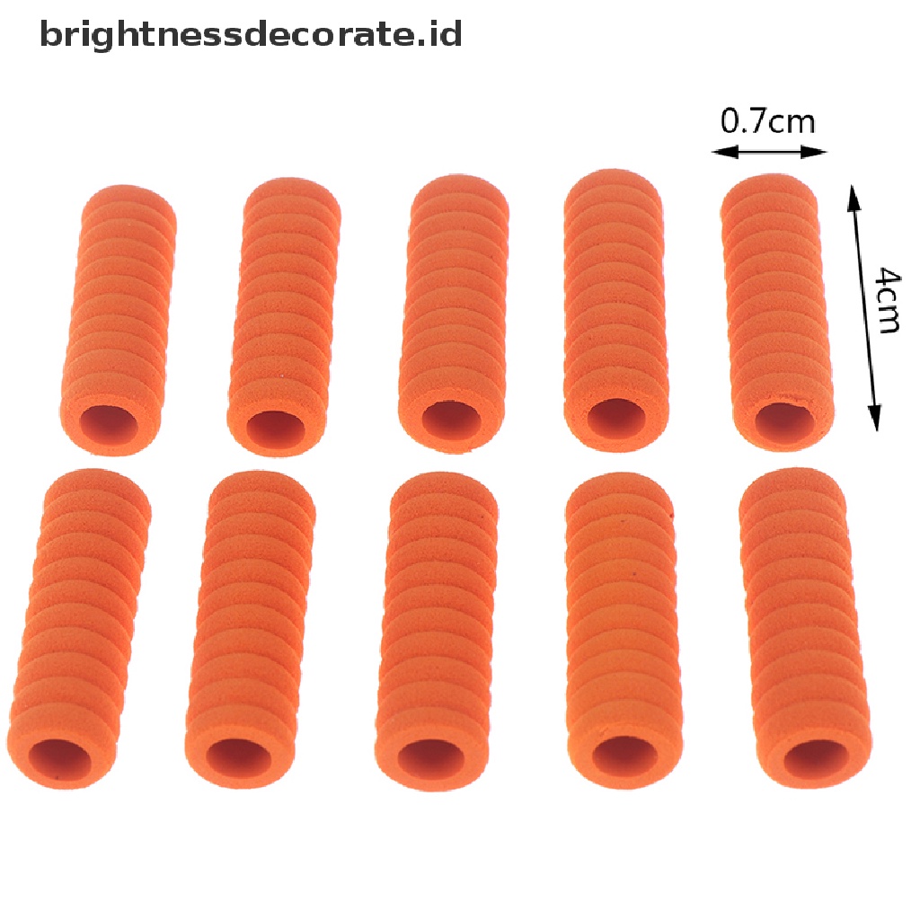 10pcs Grip Pensil Bahan Busa Lembut Nyaman Untuk Alat Bantu Menulis Anak