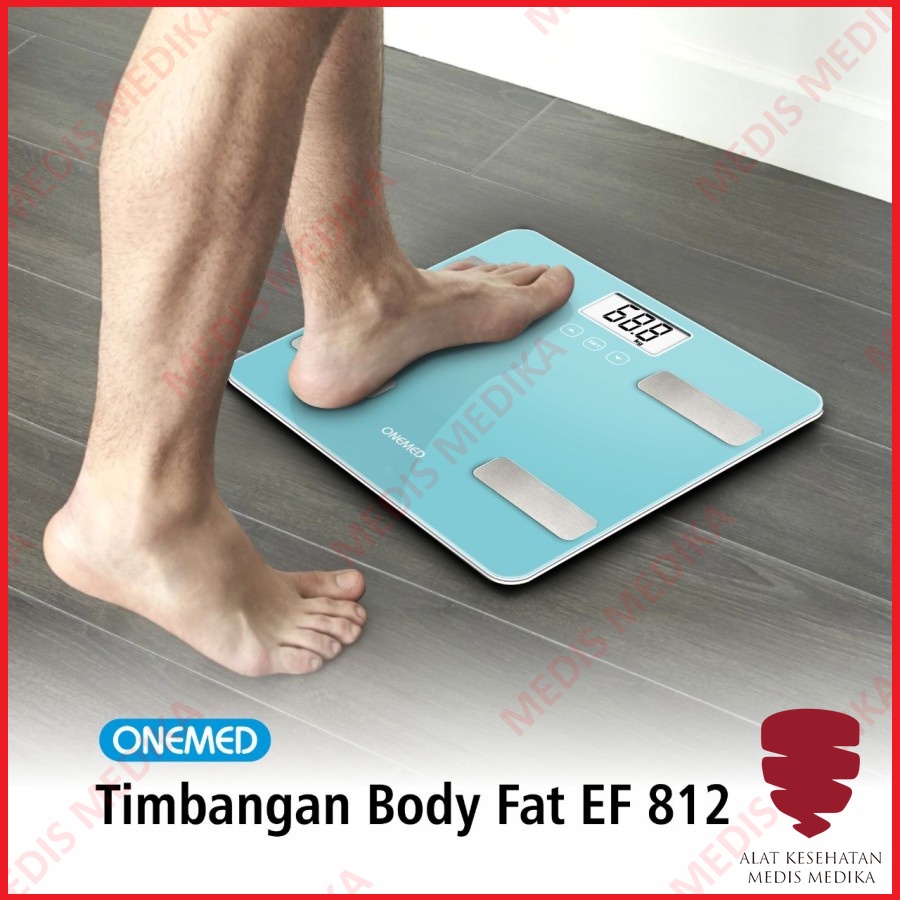 Timbangan Lemak Digital EF812 Onemed Alat Bantu Ukur Berat Badan Tubuh Monitor EF 812