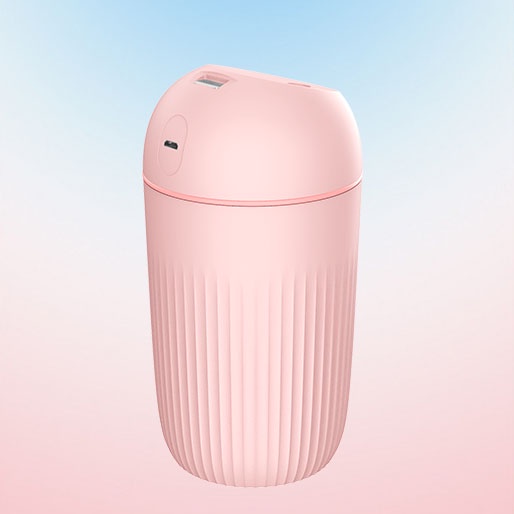 YUHO Diffuser humidifier mobil portable essential oil reed hampers safe care aromatheraphy pembersih udara Pelembab minyak esensial aromaterapi parfum pengharum uap ruangan air purifier penyejuk infuser minimisk-Pink 420ml