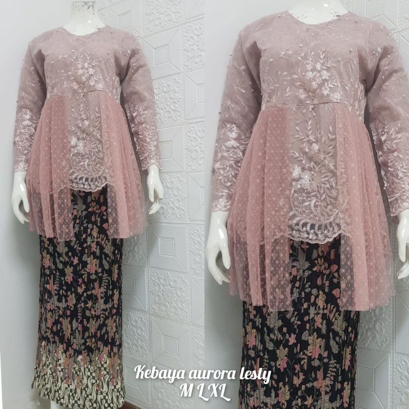 Jual HARGA PROMO/KEBAYA MODREN /SETELAN KEBAYA LESTY/KEBAYA AURORA