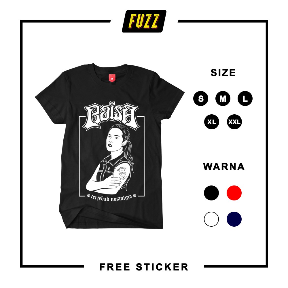  KAOS  BAND RAISA X SERINGAI BAJU  TSHIRT DISTRO MUSIK 