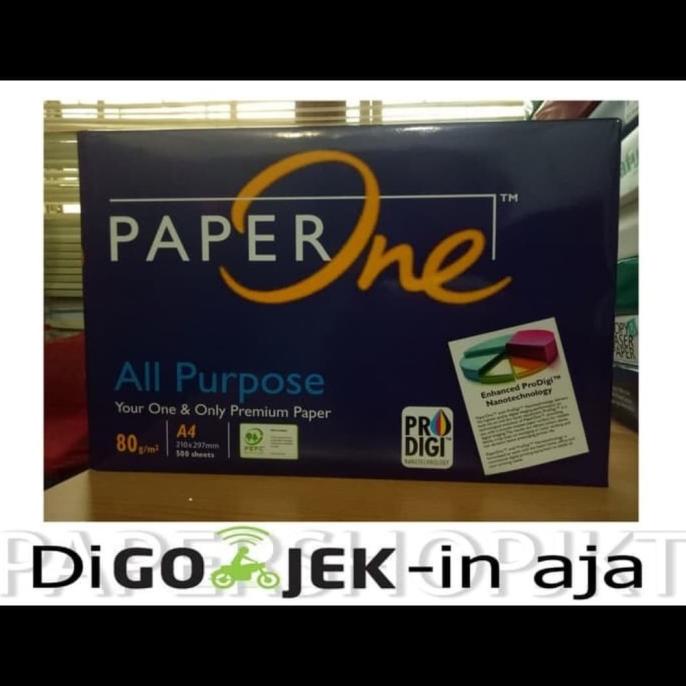 

Kertas Fotocopy 80 Gr A4 Paperone (Perdus) Khusus Gojek,Grab